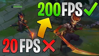 COMO AUMENTAR Y OPTIMIZAR FPS EN LEAGUE OF LEGENDS [2024] COMO SUBIR FPS EN LOL PC BAJOS RECURSOS |