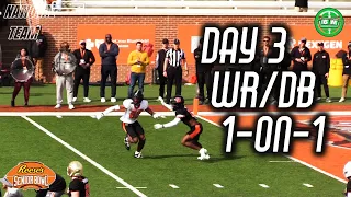 2024 Senior Bowl Coverage: Day 3 - WR-vs-DB - National Team 1 on 1