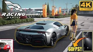 Racing Master Ferrari SF90 Stradale Gameplay - (S4) Ultra Graphics 4K 60Fps Redmagic 8s Pro Android