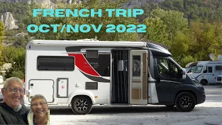 Motorhome France tour - October - November 22