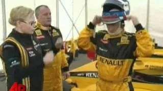 Raw Video: Russian PM Putin Drives F1 Car