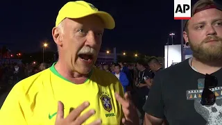 WC fans react as Brazil go through, but Serbia go home