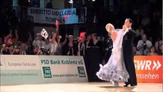Koblenz 2012 - European Standard - solo Quickstep - Emanuel Valeri & Tania Kehlet