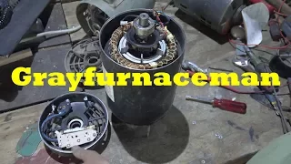 Repair of the start switch on the centrifugal motor.