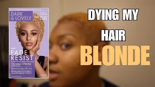 I DYED MY HAIR BLONDE?! Using Dark & Lovely Hair Dye *NO BLEACH* | Why Did I Cut My Hair... AGAIN???