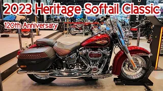 Heritage Softail Classic 120th Anniversary Walkaround Close up details