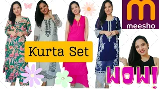 *Meesho* *kurta set* *affordable*|Honest Review|Try on haul|Viral|Trending #meesho #kurtaset #viral