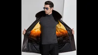 Новые мужские кожаные куртки пальто высококачественная верхняя одежда из искусственной кожи зимние