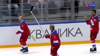 Путин упал на льду