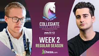 Top Universities Bring In The Heat In Division 1 | Collegiate Chess League Spring 2024 Week 2 !sig