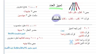 أسهل شرح درس تمييز العدد نحو الصف الثانى الاعدادى الترم الثانى