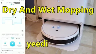 Yeedi Mop Station Pro Dry And Wet Mopping Tests #yeedi #yeedimopstationpro