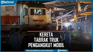 Detik-detik Kecelakaan Kereta Sancaka Tabrak Truk Pengangkut Mobil