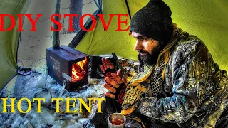 Hot tent DIY ammo can stove