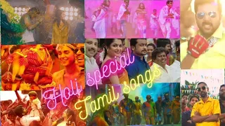 Holi Mashup 2023  - 7 Tamil movie Holi colourful songs compilation