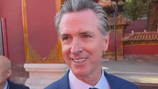 Gavin Newsom visits China's Forbidden City, Great Wall