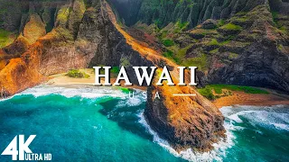 FLYING OVER HAWAII (4K UHD) - Relaxing Music Along With Beautiful Nature Videos(4K Video Ultra HD)