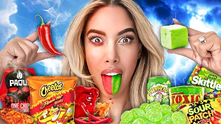 Eating The World's Spiciest VS Sourest FOODS!!