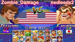 Super Street Fighter II X: Grand Master Challenge - Zombie_Damage vs nedleeds2