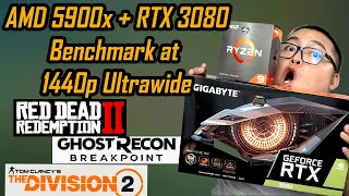 AMD 5900x with RTX3080 Benchmark games at 1440p Ultrawide 21:9