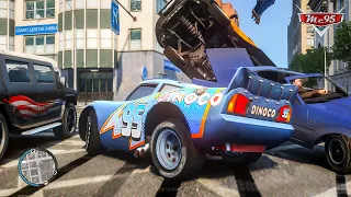 Crazy Rayo Lightning McQueen Dinoco Car Crashes Ep.5 - GTA 4