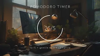 2 - Hour Study With Me 📚  25/5 Pomodoro Timer ❄️ Lofi Music For Effective Study Day