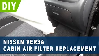 Nissan Versa Cabin Air Filter Replacement ( 2014 2015 2016 2017 2018 2019 2020 )