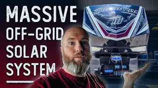 MASSIVE SOLAR SYSTEM ON GRAND DESIGN RV FIFTH WHEEL