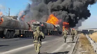 20 US Fuel Trucks Blow Up by Russian Missiles While Heading to Ukraine