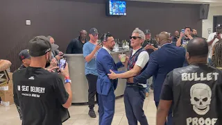 Johnny Knoxville Backstage At Wrestlemania Arguing With Fan