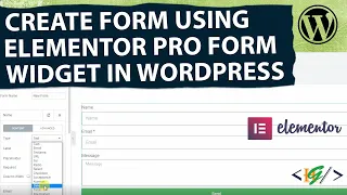 How to Create a Form using Elementor Pro Form Builder in WordPress