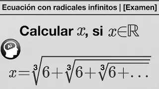 [Artificos algebraicos] Ecuacion con radicales infinitos | (Pregunta de examen)
