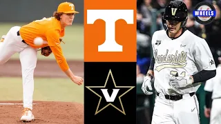 #1 Tennessee vs #9 Vanderbilt Highlights (Game 2) | 2022 College Baseball Highlights