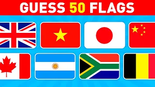 Guess and Learn 50 FLAGS OF THE WORLD | FLAG QUIZ