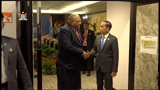 The President of Fiji held a bilateral meeting with the President of Indonesia