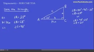 Precalculus - Trigonometry - SOHCAHTOA 2
