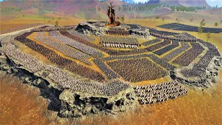 120.000 Humans, Elves & Dwarves Vs 50.000 Legions of Sauron - Epic Fantasy Battle Simulator