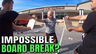 How Did Sensei David Do That? Breaking Boards With Two Karate Black Belts