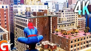 [4K] Spider-Man NO HUD (Free Roaming Gameplay PS4 Pro)