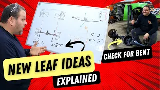 9 inch housing wasn't bent! So let's talk BETTER LEAF SPRING IDEAS! Right Rear Heavier Rate? YES!