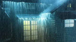 Fall into Sleep in Under 3 Minutes with Heavy Rain & Thunder on a Metal Roof of Farmhouse at Night#1