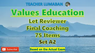 Values Education LET Reviewer Set A2