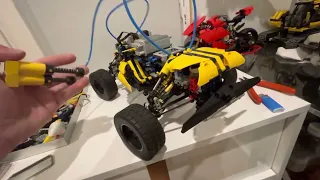 Lego Technic 4X4 Rock Crawler, 150mm wheel travel, independent air ride suspension and steering