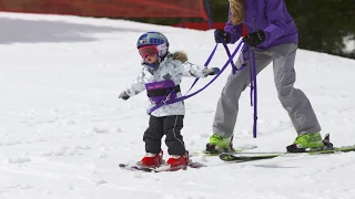 Teaching Your Kids to Ski: Using a Harness or Hula Hoop