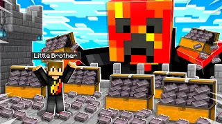 7 Ways to Steal My Little Brother's Netherite in Minecraft!