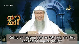 Can we keep cats as pets and OCD about cats spreading impurity everywhere - Assim al hakeem