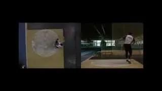 Discus throw training - slow motion