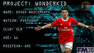 FM20 WONDERKID | MAN UTD FUTURE CAPTAIN | WONDERKID FM | DIOGO NASCIMENTO | FOOTBALL MANAGER 2020