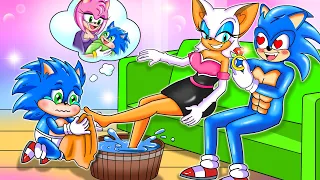 Sonic Dad Fall in Love with Rouge Evil and Poor Sonic - Sonic the Hedgehog 2 Animation