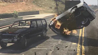 GTA 5 -- REAL Sports Car Crash Tests